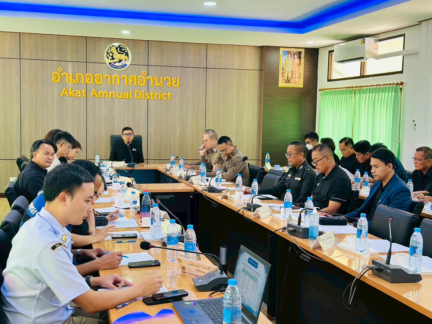 พช.อากาศอำนวย จ.สกลนคร : ร่วมประชุมหัวหน้าส่วนราชการประจำอำเภอ